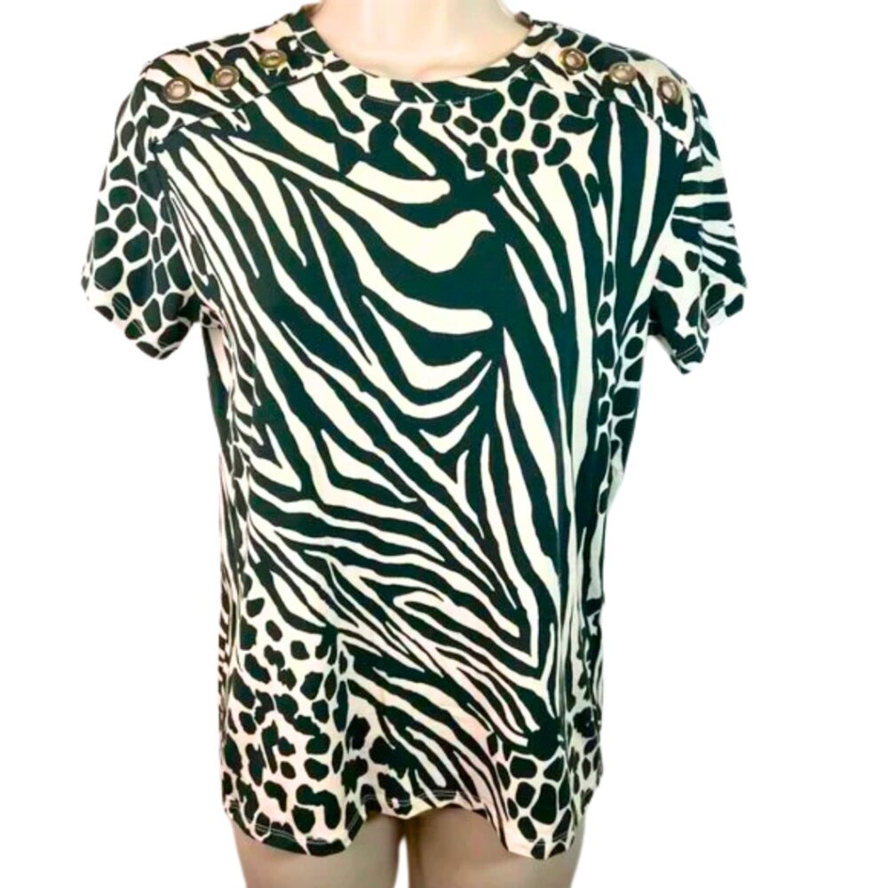 Karen Millen Animal Print Blouse (S) NWT